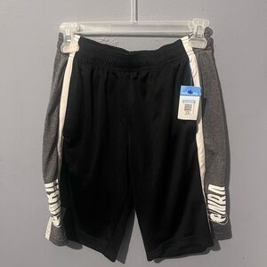 NBA Black and Gray Athletic Shorts with White Trim